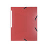 Rubber band folder LYRECO A4 PP 3-kl red