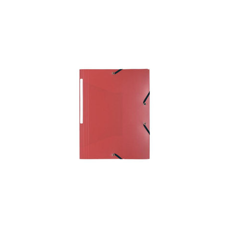Rubber band folder LYRECO A4 PP 3-kl red