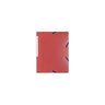 Rubber band folder LYRECO A4 PP 3-kl red