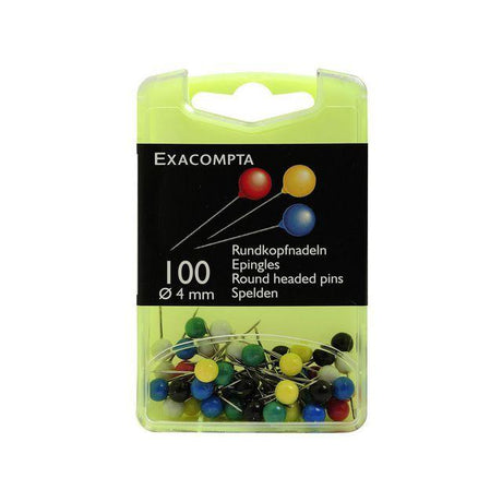 Map pin EXACOMPTA 4mm black colour 100/pc