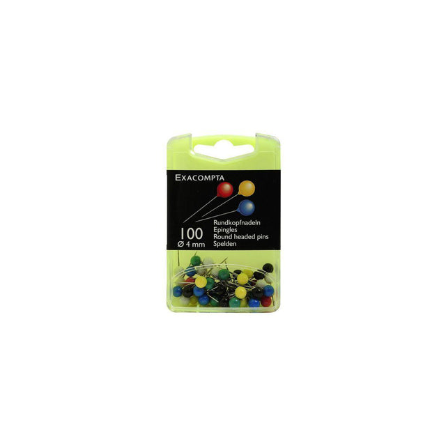 Map pin EXACOMPTA 4mm black colour 100/pc