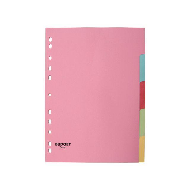 Card index LYRECO budget A4 5-tab