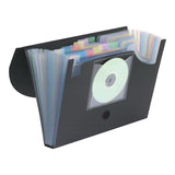 Expander folder 12 compartments 240x330x35mm black