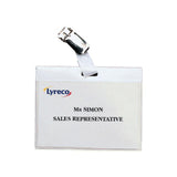 Nameplate LYRECO with clip 60x90mm 30/pc