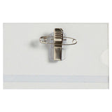 Nameplate LYRECO w.clamp/needle 55x89 50/pc