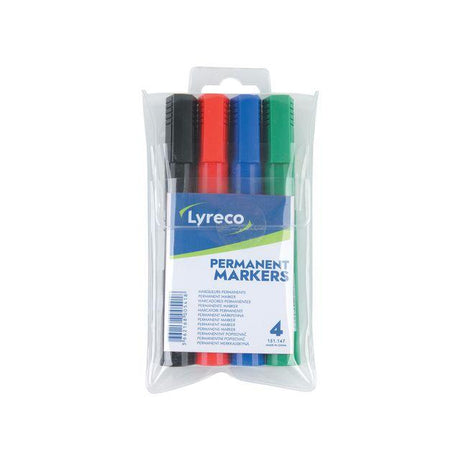 Marking pen LYRECO 1-5mm black colours 4/pc