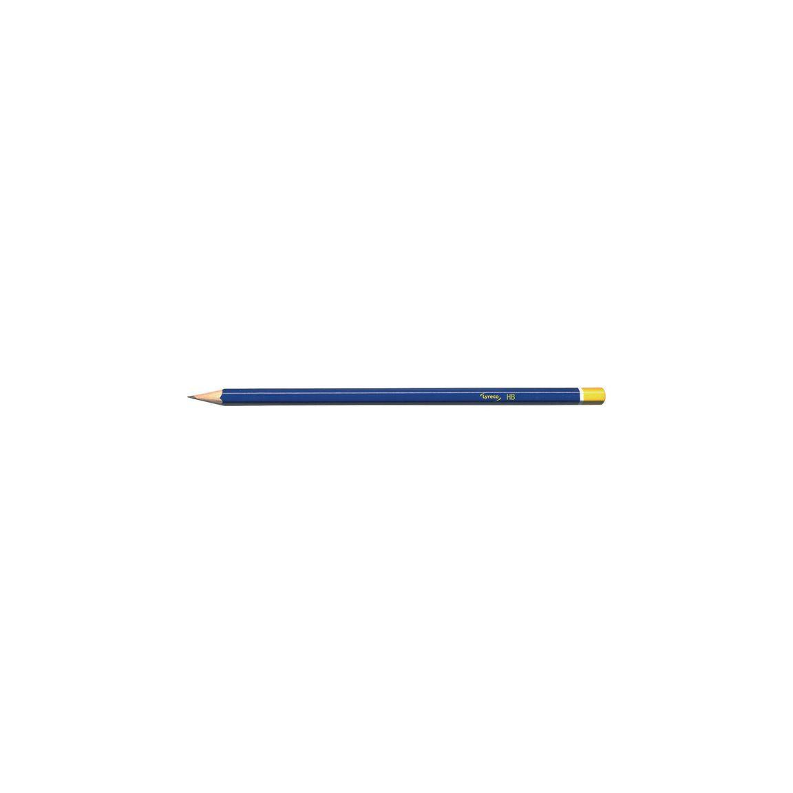 Pencil LYRECO lacquered top HB 12/pack