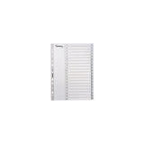 Plastic register LYRECO A4 PP 1-20 grey