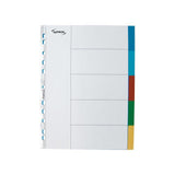 LYRECO A4 5-page unprinted plastic files