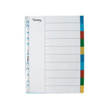 LYRECO A4+ PP 10-page colour plastic index
