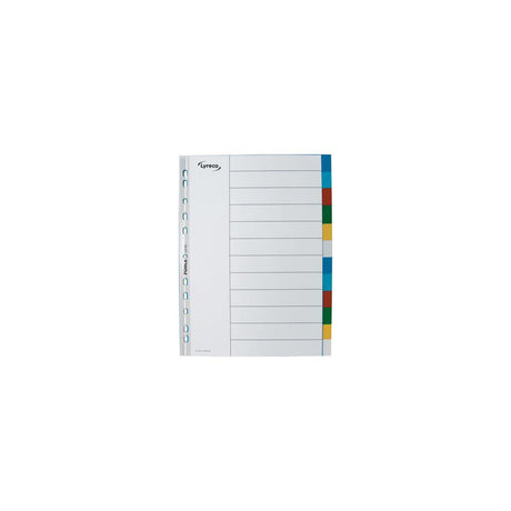 Plastic files LYRECO A4 PP 12-page colour
