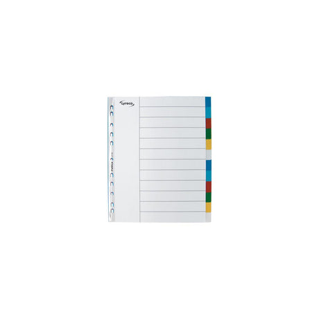 LYRECO A4+ PP 12-page colour plastic index