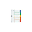 Card index LYRECO A4 5-ply