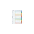 Cardboard index LYRECO A4 10 tab colours