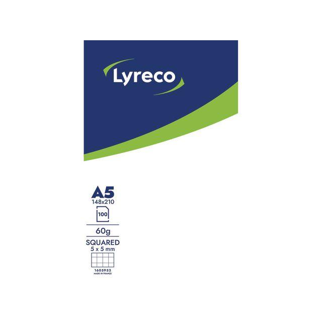 Notepad LYRECO A5 100 sheets 60g square