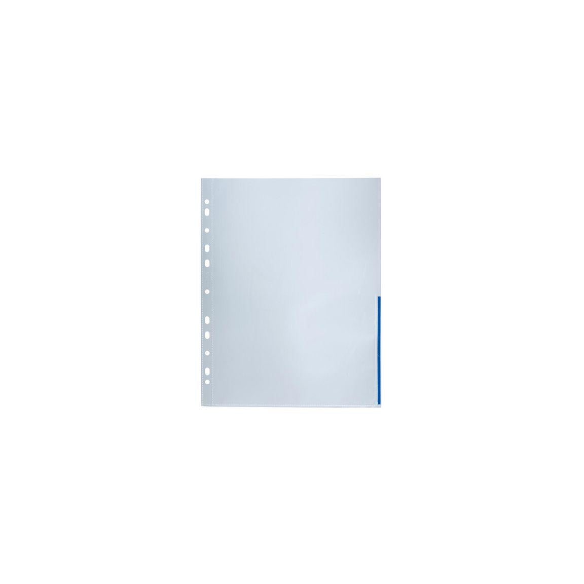 Plastic pocket BANTEX A4 0,12 blue 100/pack