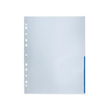 Plastic pocket BANTEX A4 0,12 blue 100/pack