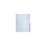 Plastic pocket BANTEX A4 0,12 red 100/pack