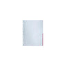 Plastic pocket BANTEX A4 0,12 red 100/pack