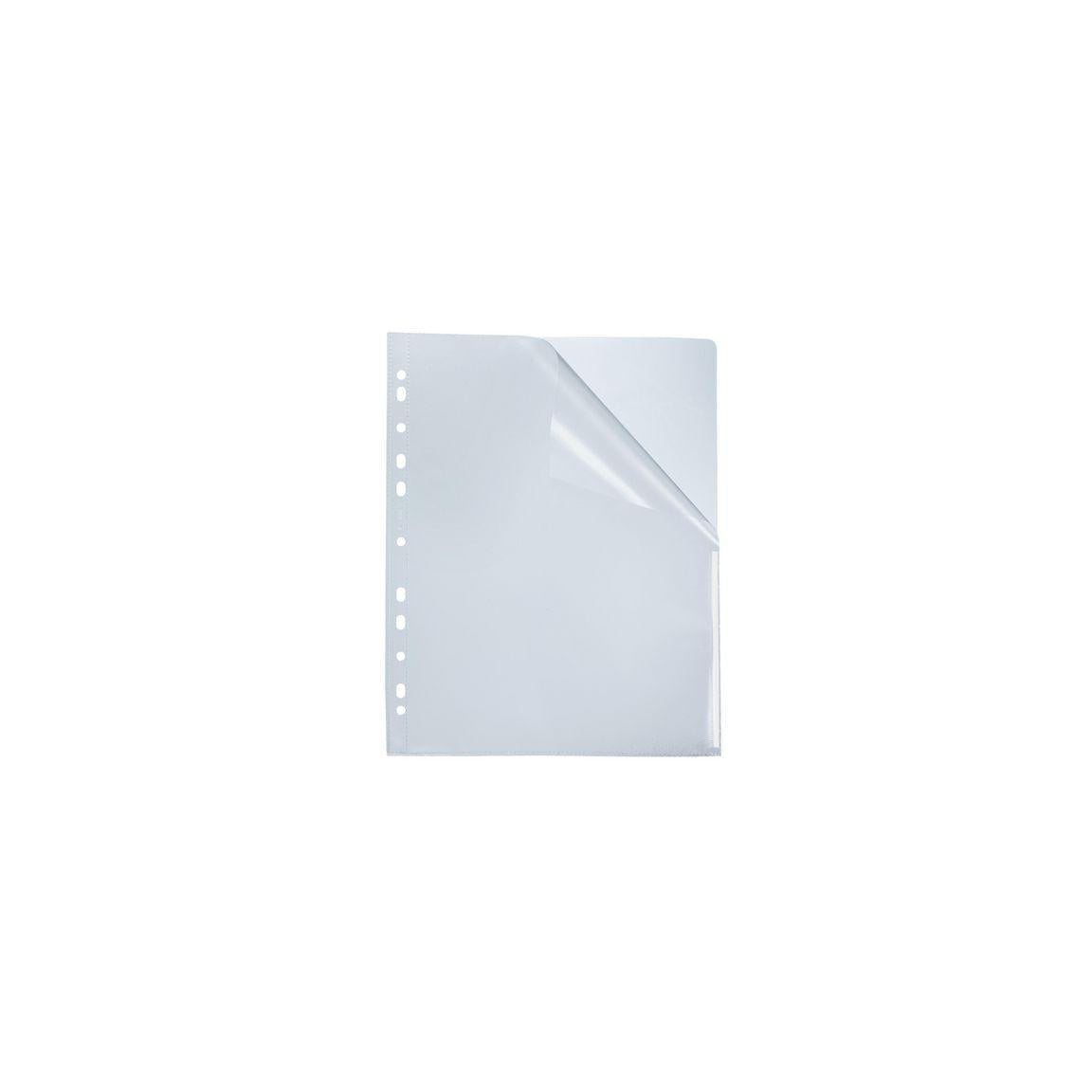 Plastic pocket BANTEX A4 0,12 white 100/pack