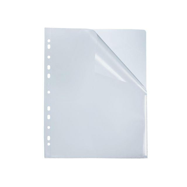 Plastic pocket BANTEX A4 0,12 white 100/pack