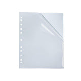 Plastic pocket BANTEX A4 0,12 white 100/pack