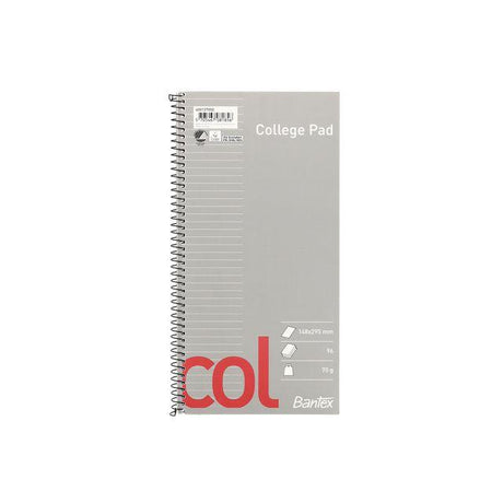 Spiral pad 96 sheets 148x295mm ruled