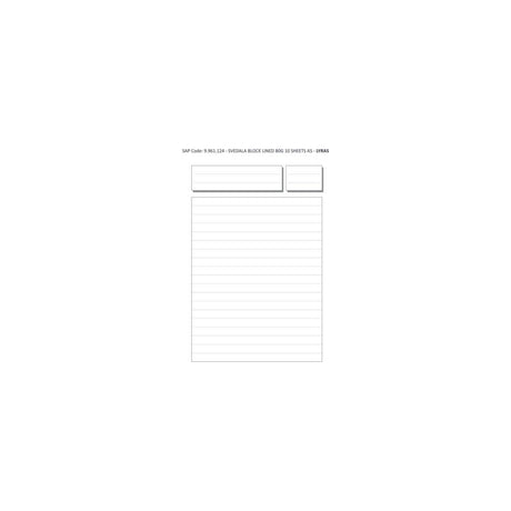 Conference pads LYRECO A5 70g 10bl line