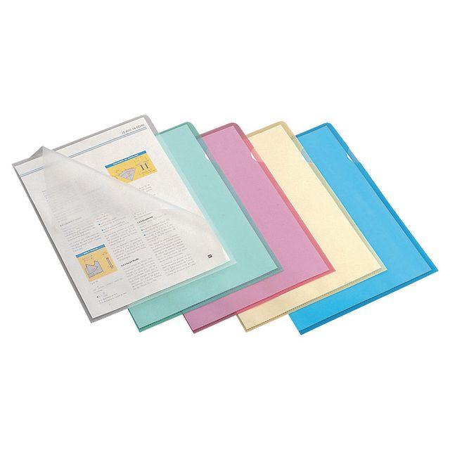File folder LYRECO A4 0,11 blue 100/pack