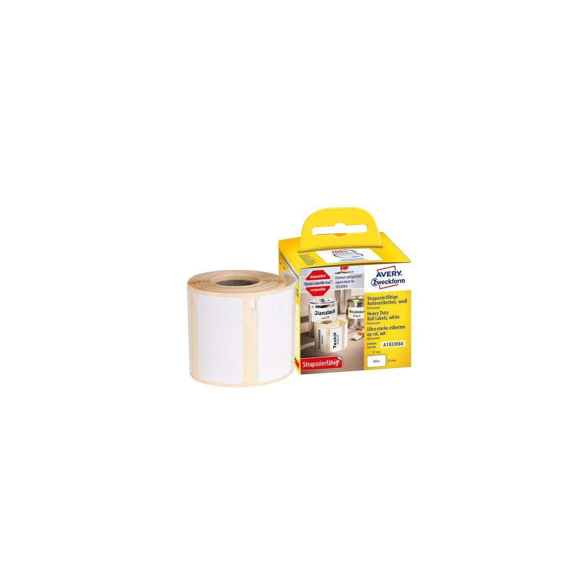 Label AVERY H-duty lab 57x32mm 400/fp