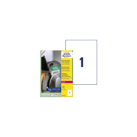 Label AVERY H-duty lab 210x297mm 50/pc