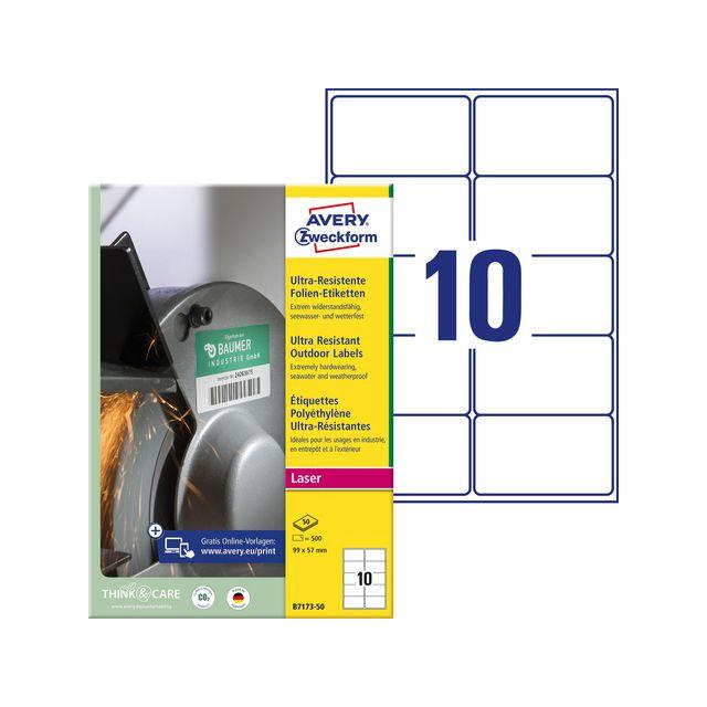 Label AVERY WH 99x57mm 500/pc