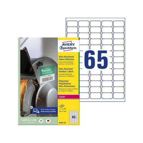 Label AVERY WH 38x21mm 3250/fp