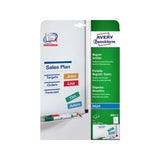 Label AVERY magnetic sign A4 white 5/pc