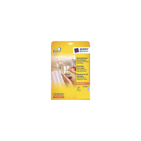 Label AVERY price prin 26x16mm 2550/FP