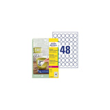 Label AVERY H-duty 30mm round 960/fp