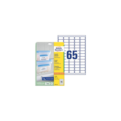 Label AVERY FREEZER 38,1x21,2 1625/fp