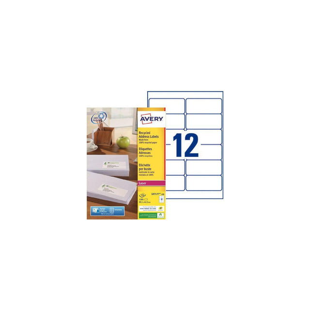 Label AVERY recycled 991x423mm 1200/pc
