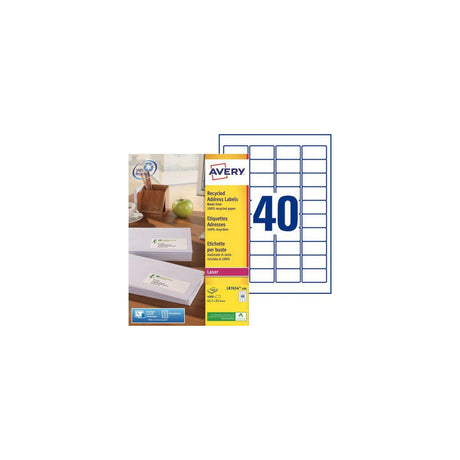 Label AVERY recycled 457x254mm 4000/pc