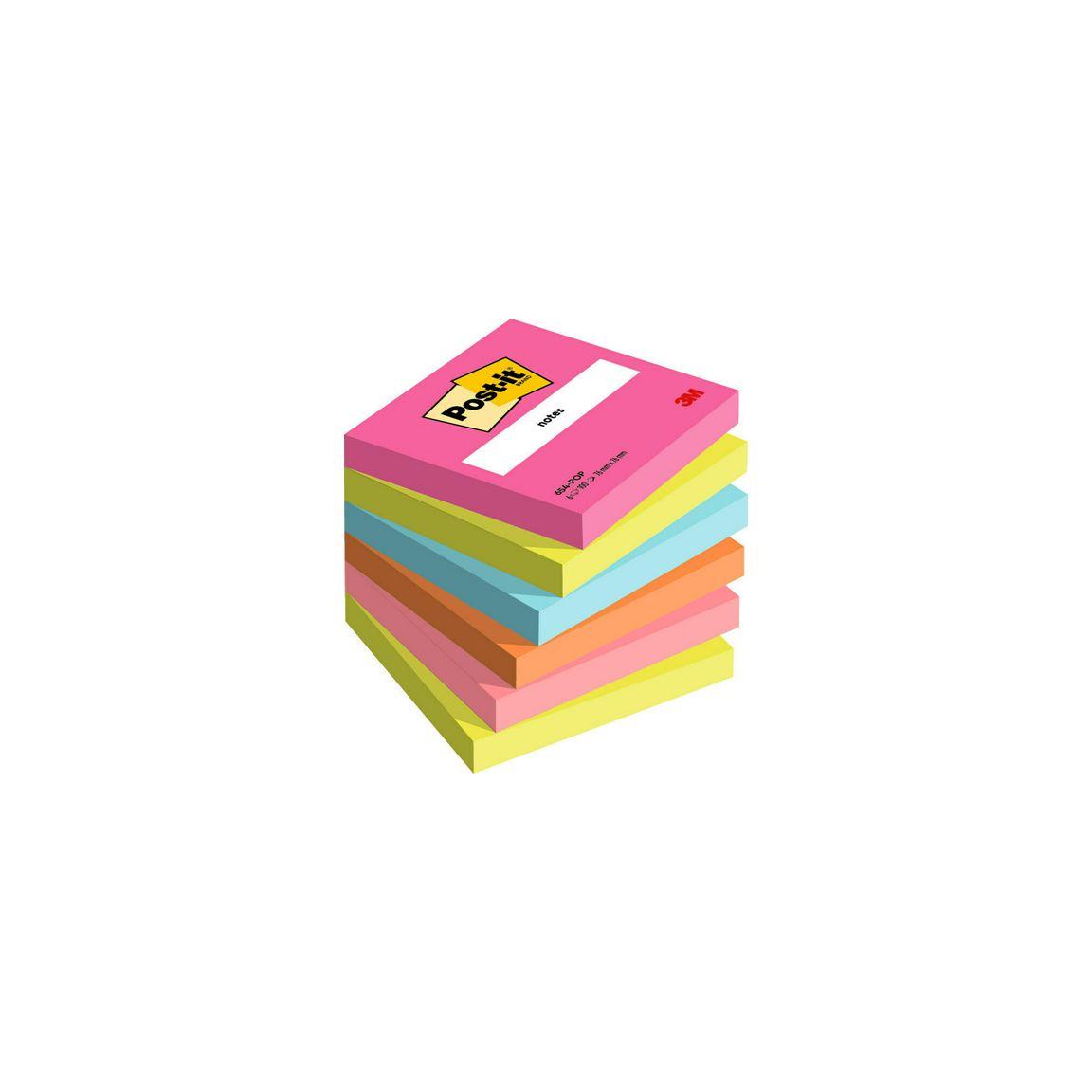 Notes POST-IT Pop 76x76mm 6/pc