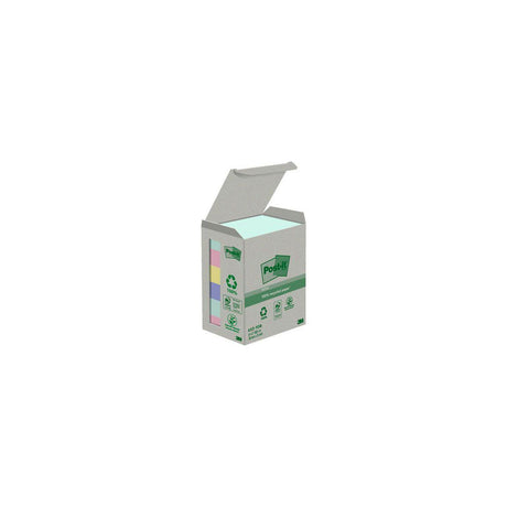 Notes POST-IT 100%recy 38x51 black.f 6/pc