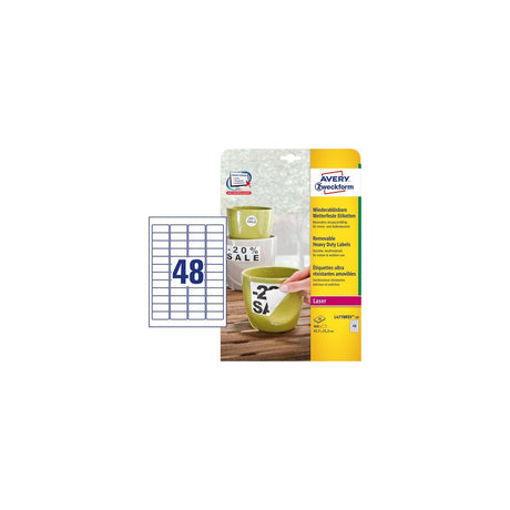 Label AVERY H-duty 45,7x21,2mm 960/fp