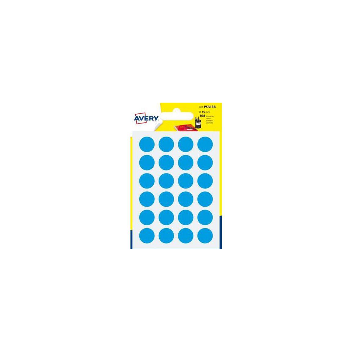 Label AVERY 15mm blue 168/pc