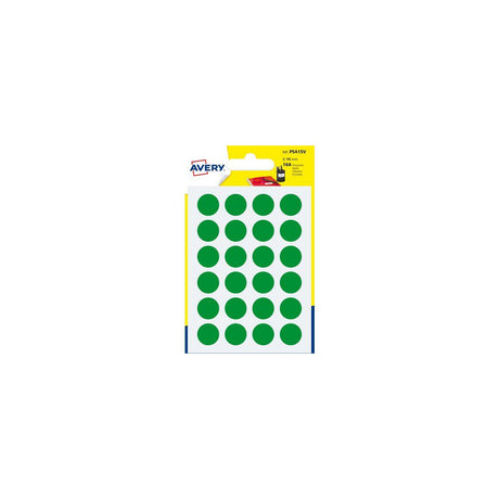 Label AVERY 15mm green 168/pc