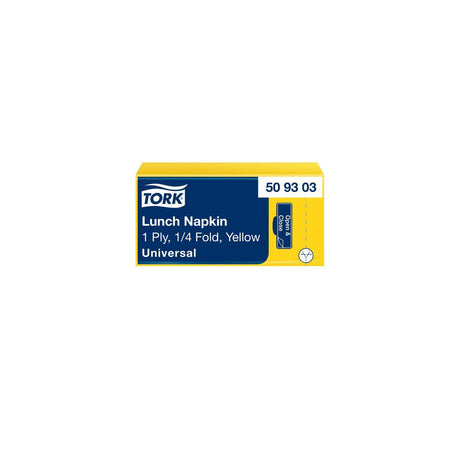 Napkin TORK Lunch 1-ply yellow 500/pack