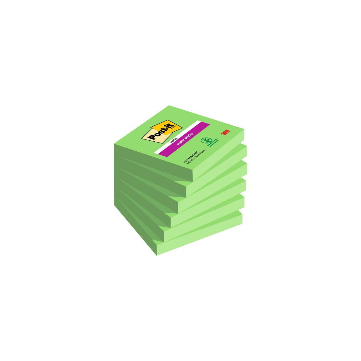 Notes POST-IT SS 76x76 light green 6/pc
