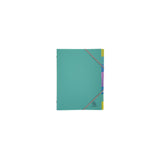 Sorting folder EXACOMPTA 8-f A4 PP turquoise