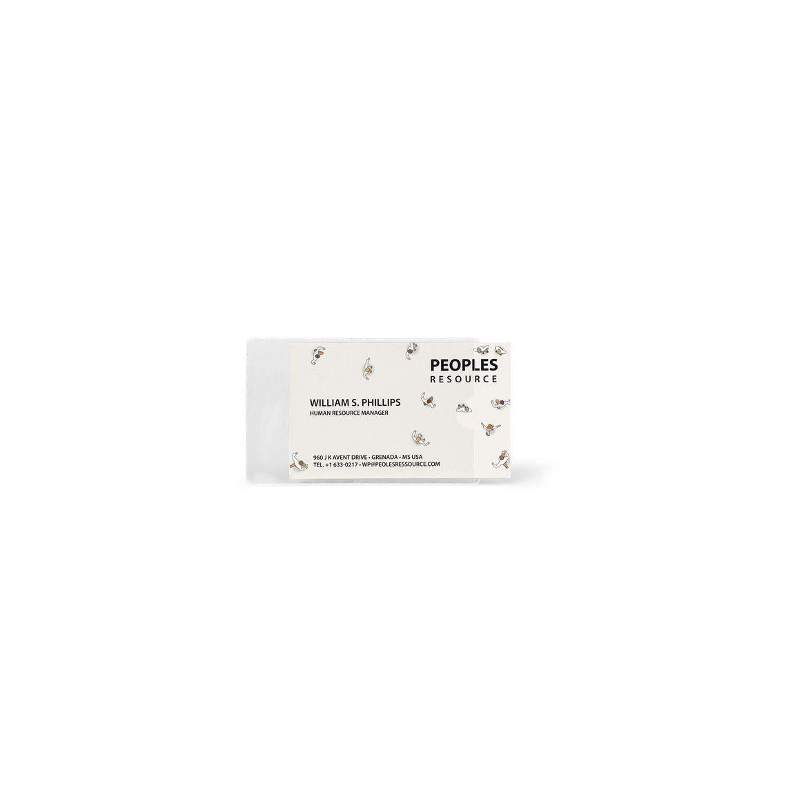 Business card pocket self-adhesive. 60x95mm 10/pack