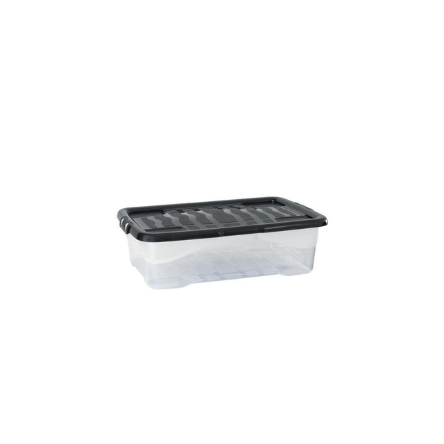 Plastic box STRATA 30L clear with lid PP