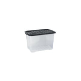 Plastic box STRATA 65L clear with lid PP